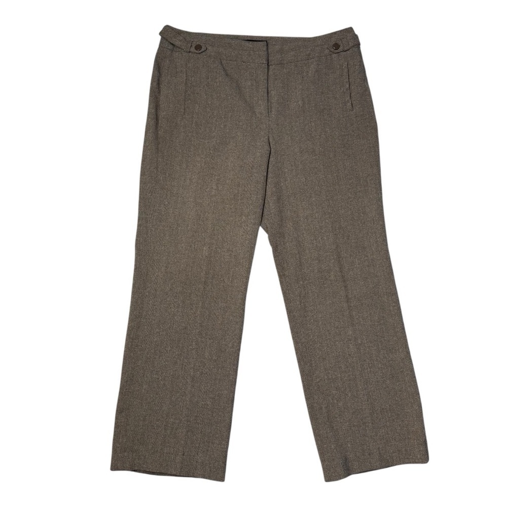 Larry Levine Petite Brown Pants Size 12 Petite